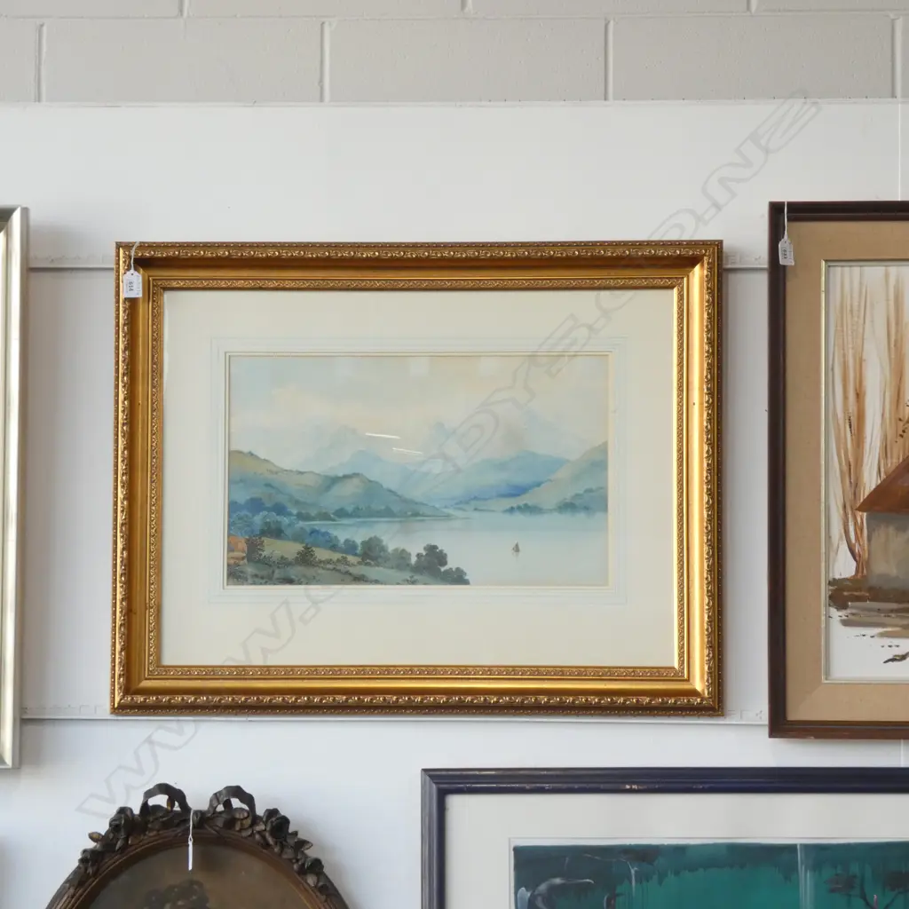 R. RICHARD 'SOUTHERN LAKE' W/C 1987 305x505mm  Image 1++