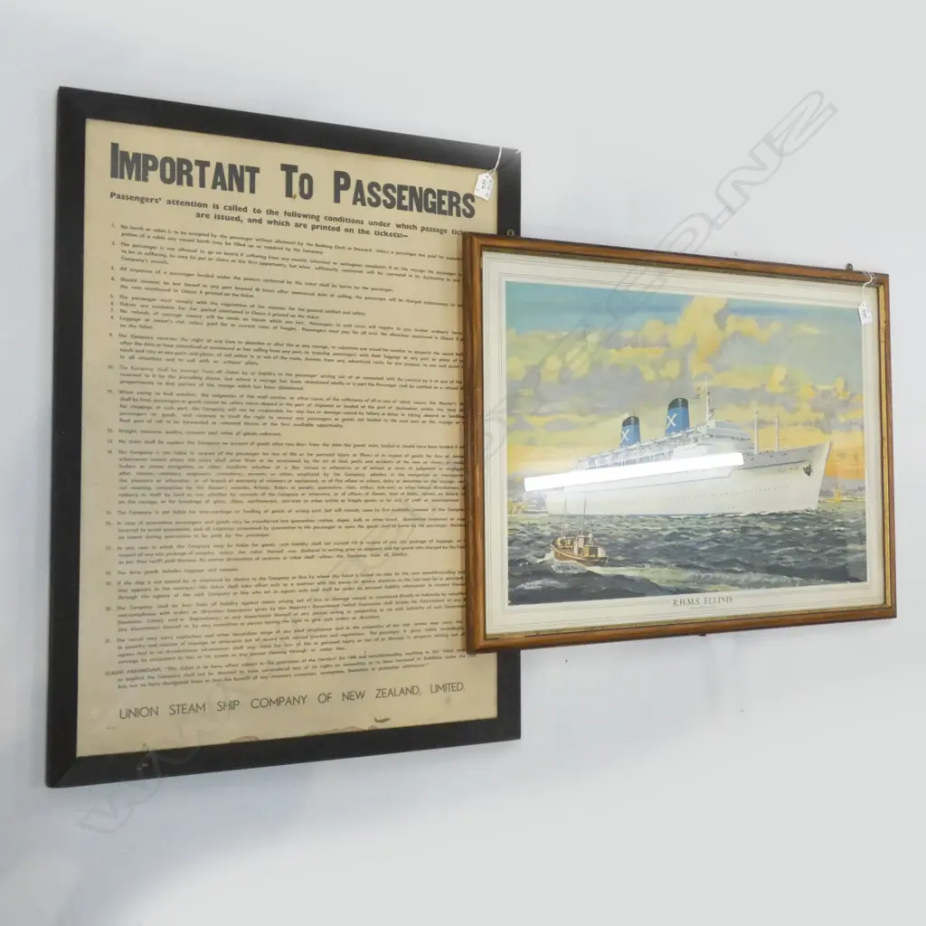SHIPPING POSTERS CHANDRIS & UNION LINES + CUNARD Image 1++
