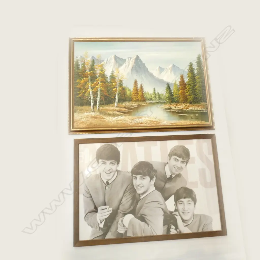 BEATLES POSTER & OIL PICTURE  Image 1++