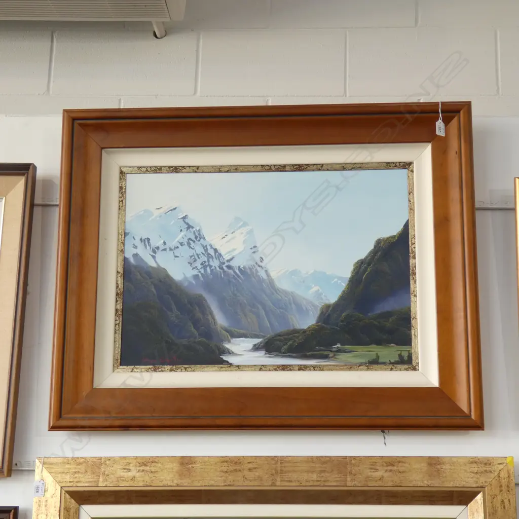 OIL PAINTING BY WAYNE EDGERTON MT COOK ? 440 X 640mm Image 1++