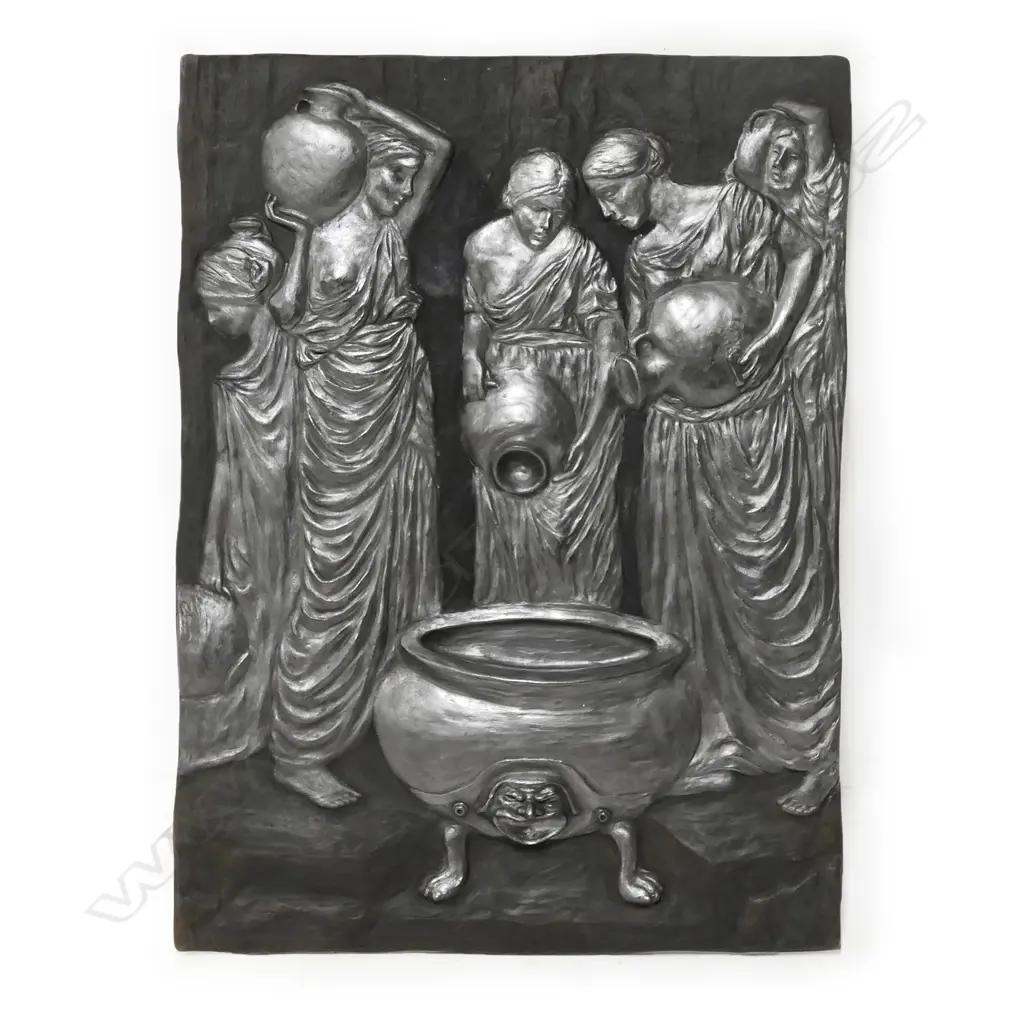 WALL ART PANEL 'GIRLS AT WELL' Image 1++