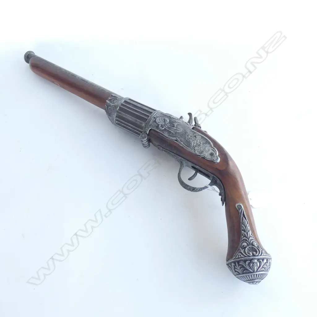 REPRODUCTION DECORATIVE FLINTLOCK PISTOL L.550mm Image 1++