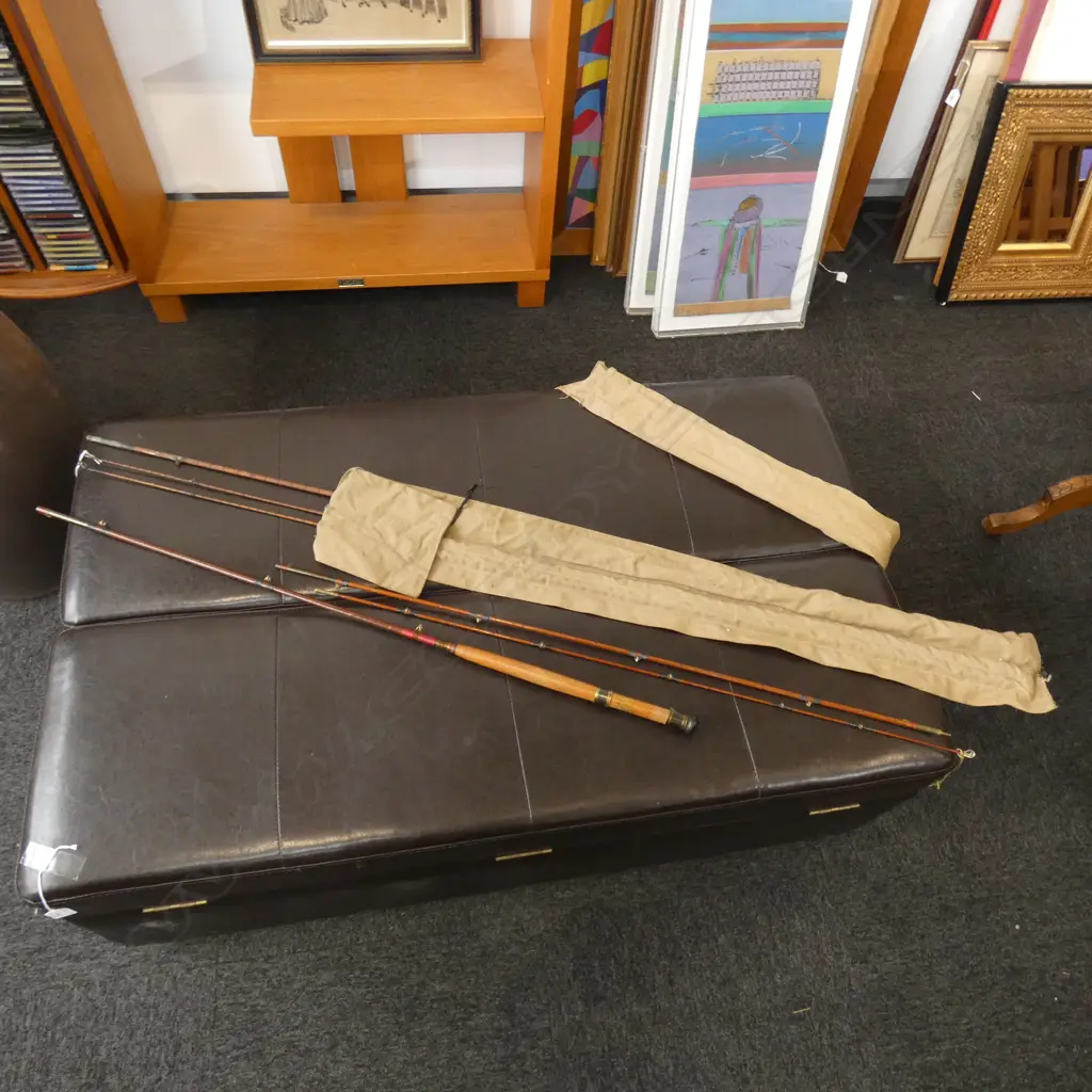 2 VINTAGE 3 PCE FLY FISHING RODS  Image 1++