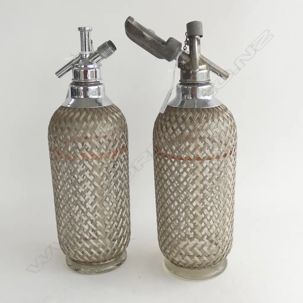 2 VINTAGE SODA SYPHONS H.340mm Image 1++