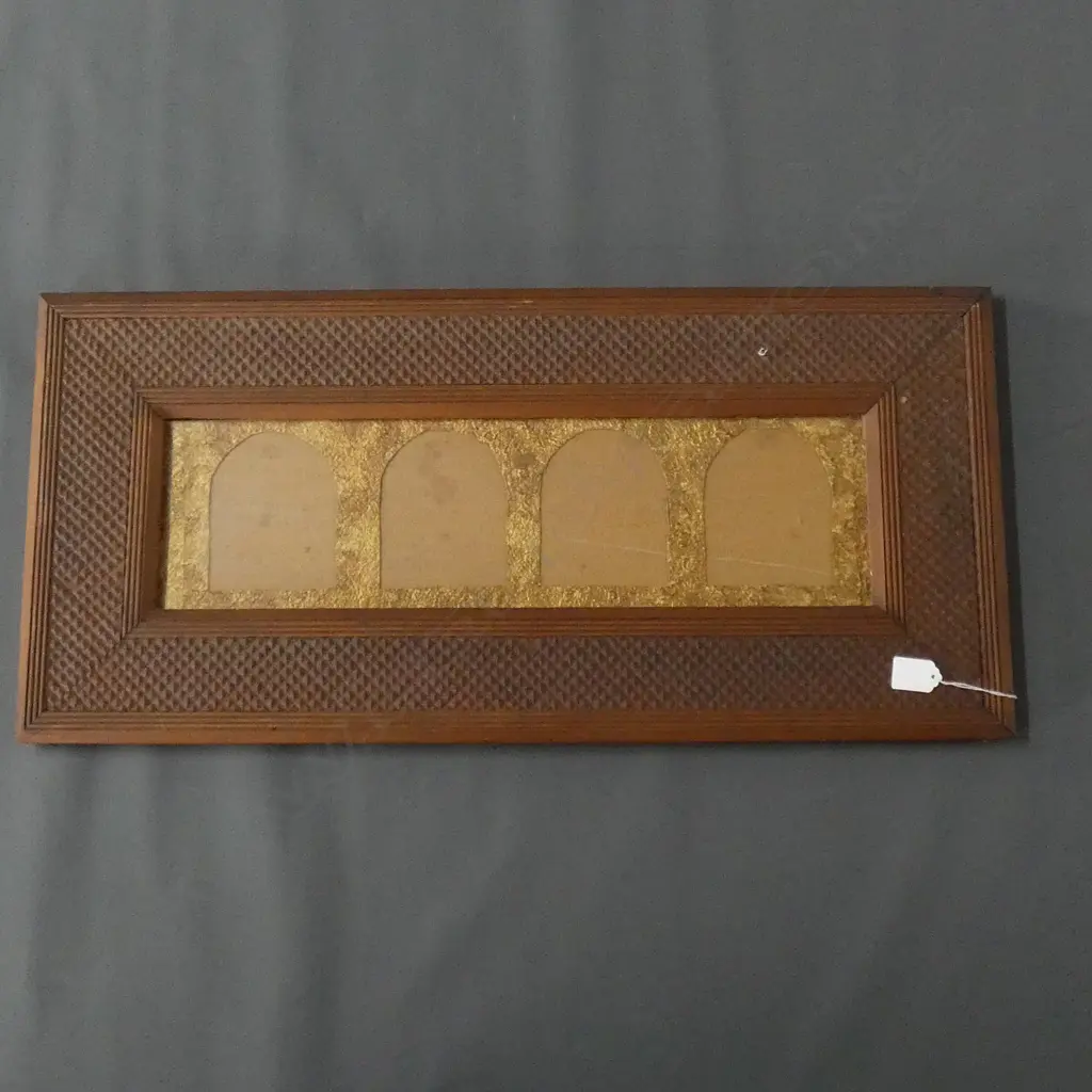 NZ WOODEN CARVED FRAME 355 X 760MM Image 1++
