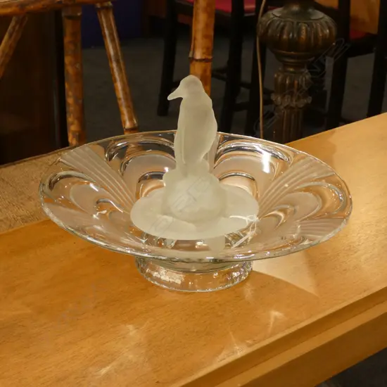 ART DECO GLASS BOWL FROG A/F