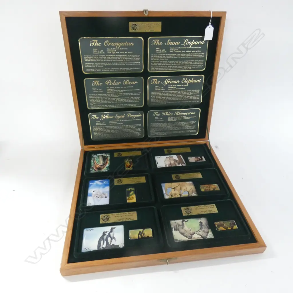 TELECOM RIMU CASED PREMIER COLLECTOR'S EDITION 6 PHONE CARD SET Image 1++
