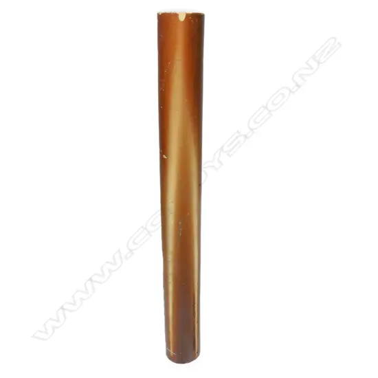 EXTRA LONG NZ COLONIAL 'CRUM, NEW LYNN' SALT GLAZE PIPE, L. 1250MM