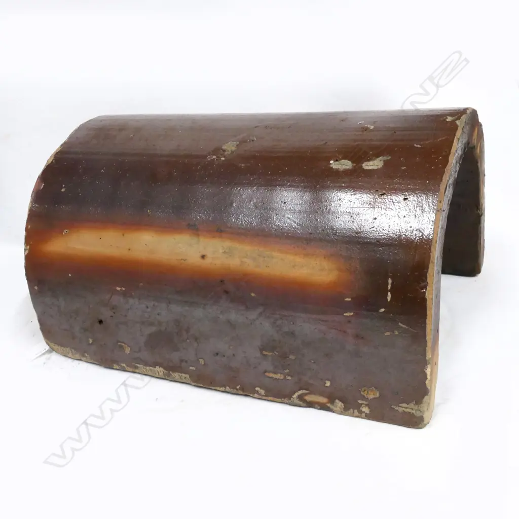 LG NZ COLONIAL SALT GLAZE HALF PIPE, L. 450MM, W. 33MM Image 1++