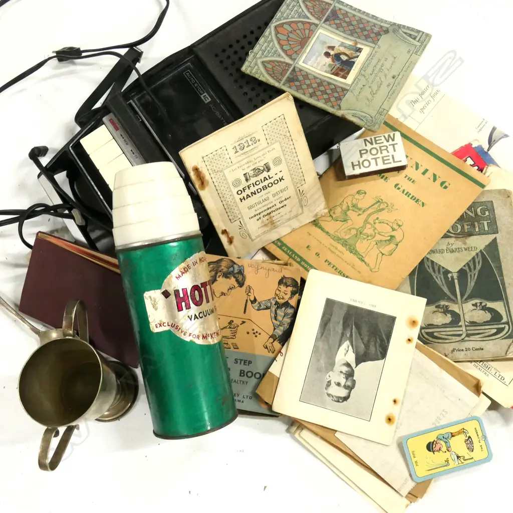 VINTAGE NATIONAL PANASONIC TAPE RECORDER PLUS ASST EPHEMERA Image 1++