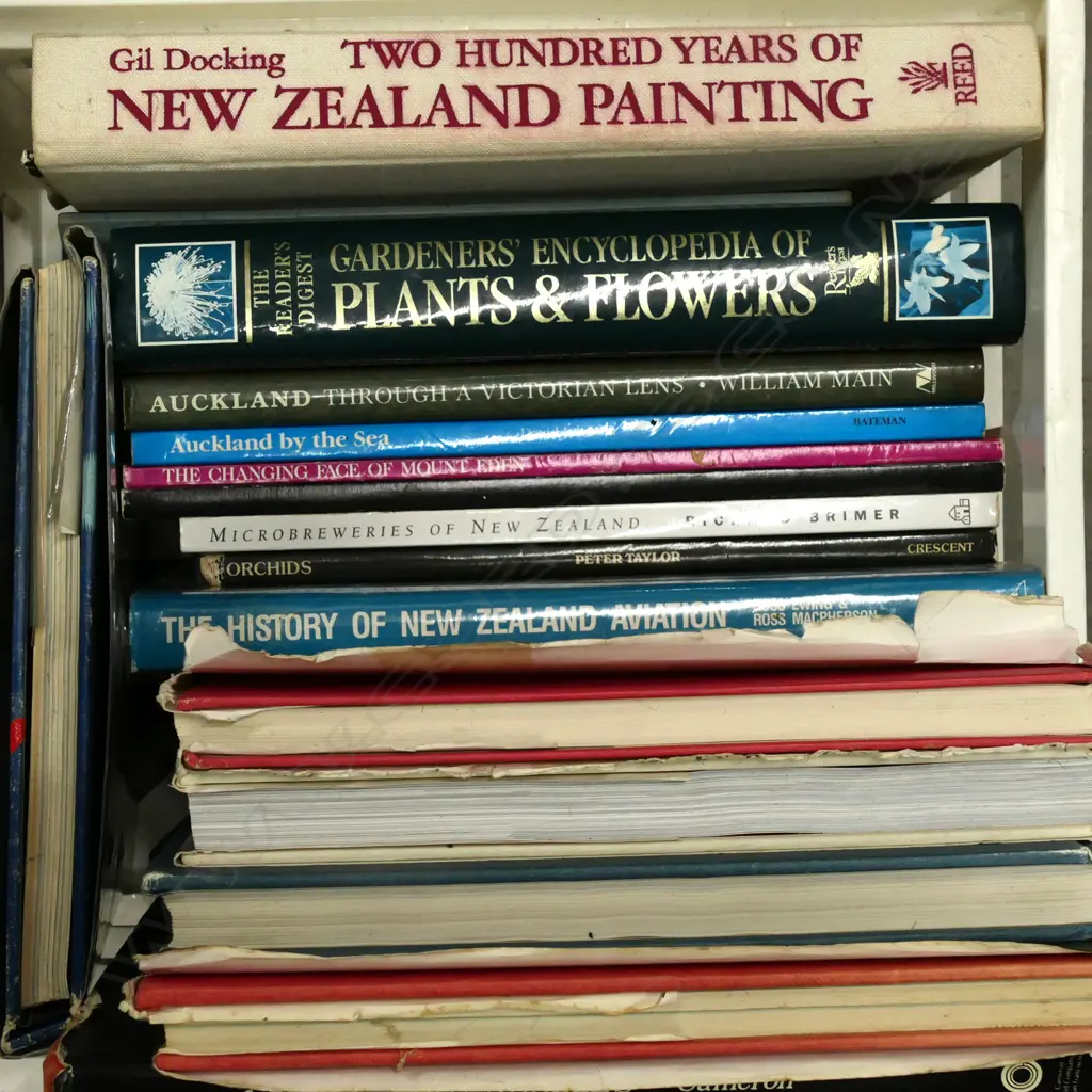 BOX OVERSIZED BOOKS INCL. GIL DOCKING  Image 1++