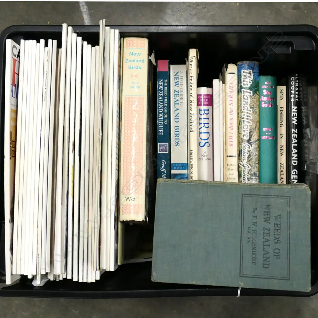 BOX CARTERS ANTIQUE MAGS & ASST NZ BOOKS Image 1++