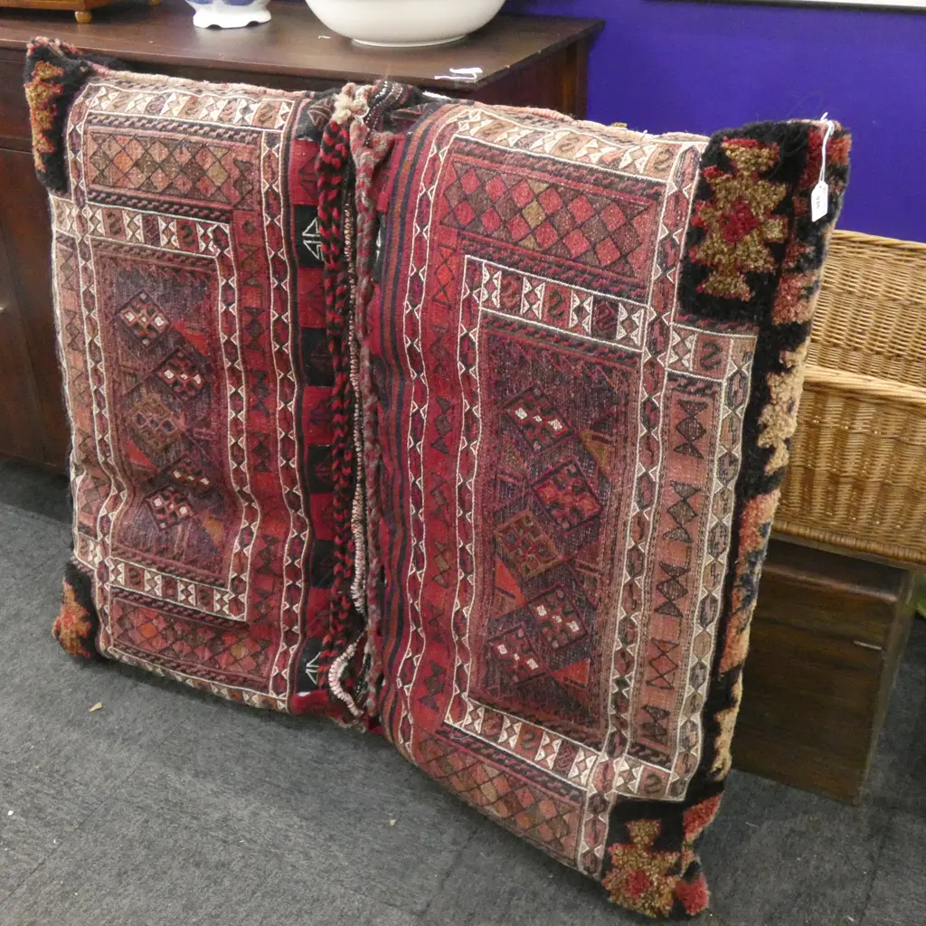 STUFFED TRIBAL BEDDING / SADDLE BAG SEAT Image 1++