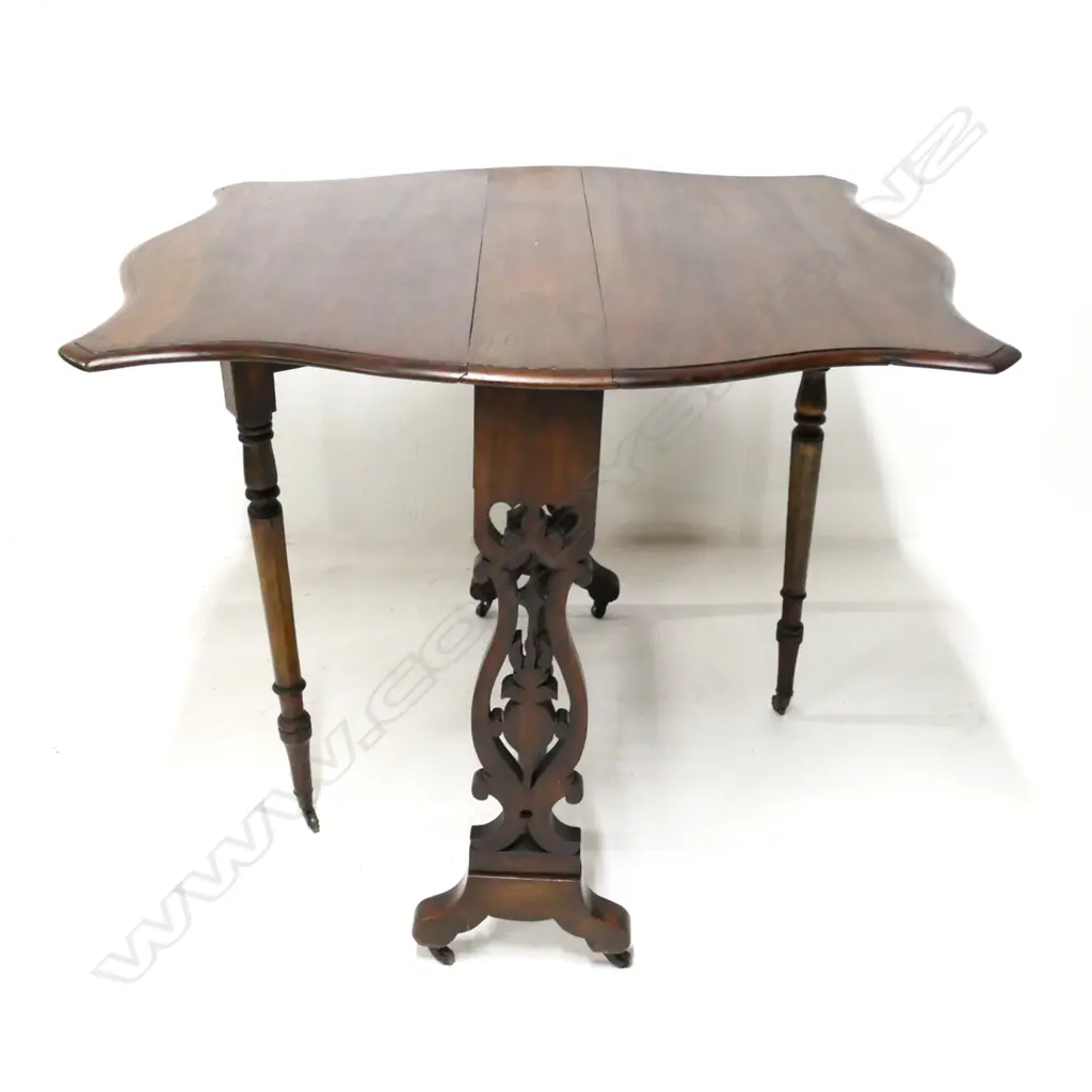 VICTORIAN WALNUT SUTHERLAND TABLE, 900 X 160 X 750MM, (EXT W. 970MM) Image 1++