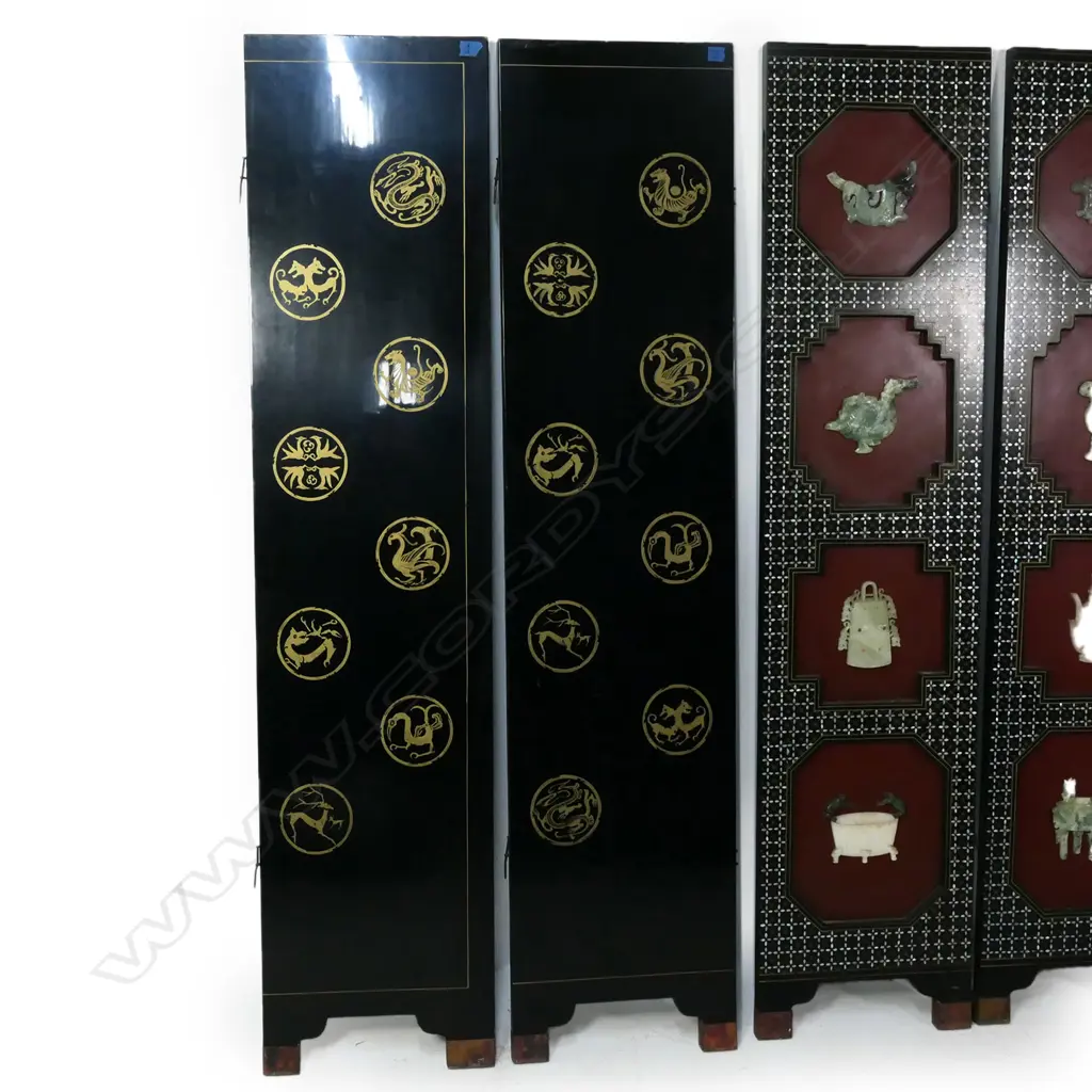 A Chinese folding six panel screen, Image 1++