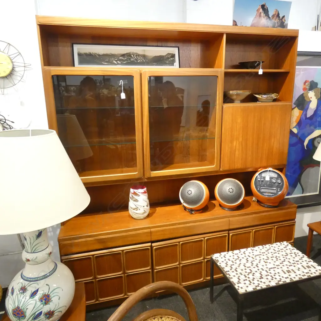 SCOTTISH 1970'S 'FURNITURE BY MCINTOSH' 2 PCE RETRO TEAK DRESSER UNIT... Image 1++