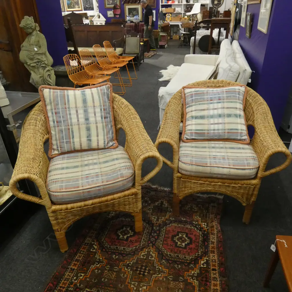 PR WOVEN CANE CHAIRS Image 1++