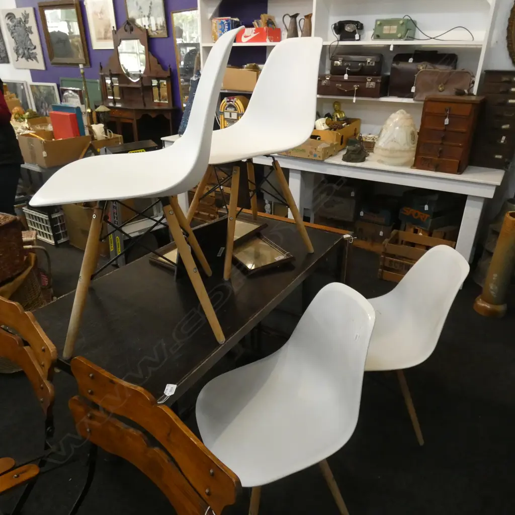 4 REPRO  EAMES SHELL CHAIRS  Image 1++