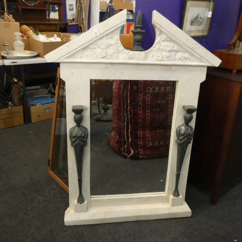 TRAVATINE MIRROR H1250 Image 1++