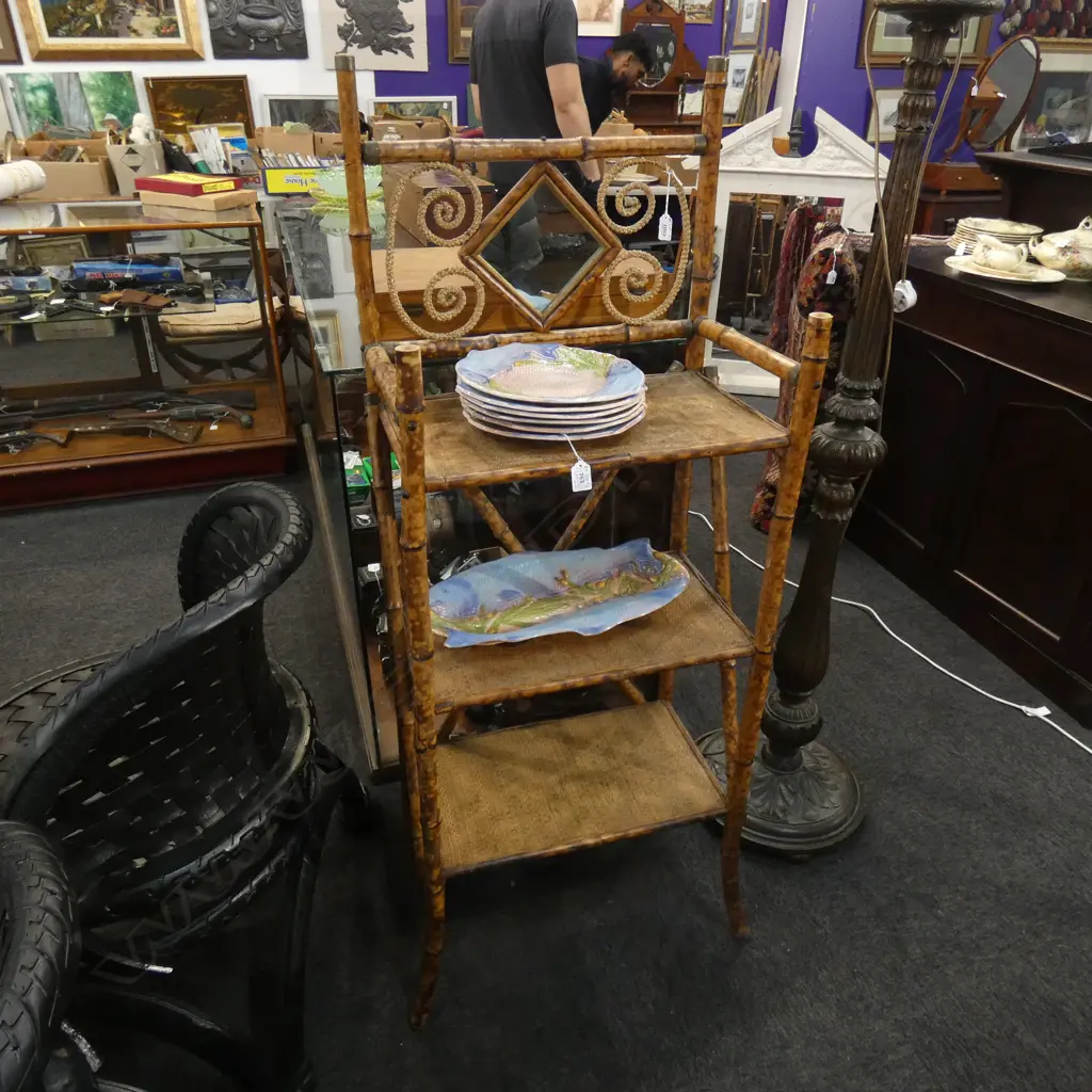 VICTORIAN BAMBOO WHATNOT Image 1++