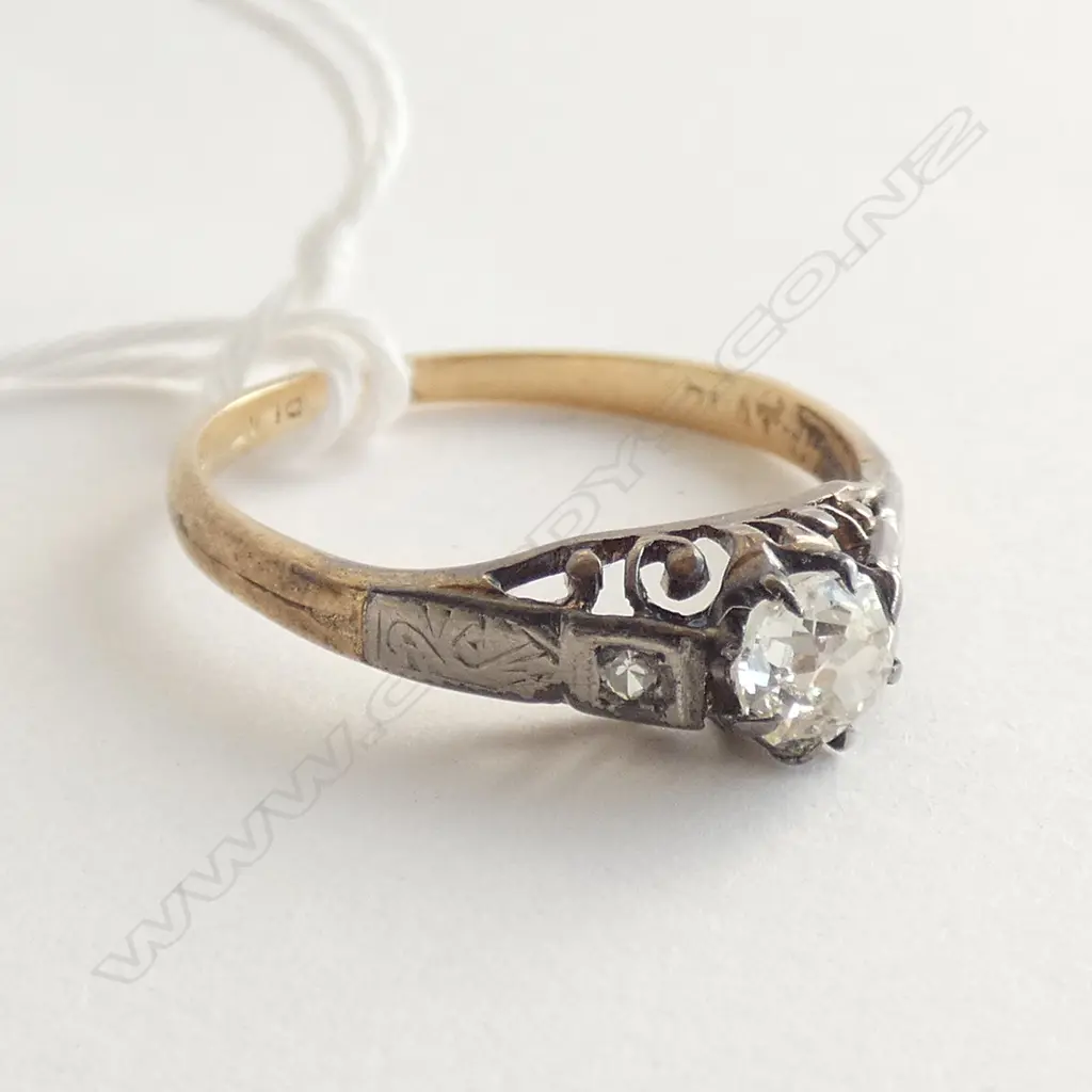 (2163) 0.45CT DIAMOND SOLTAIRE RING 18CT Image 1++
