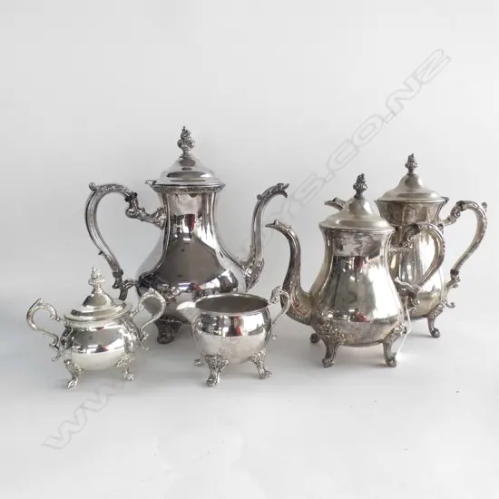 ASST SILVER PLATE COFFEE POTS ETC..