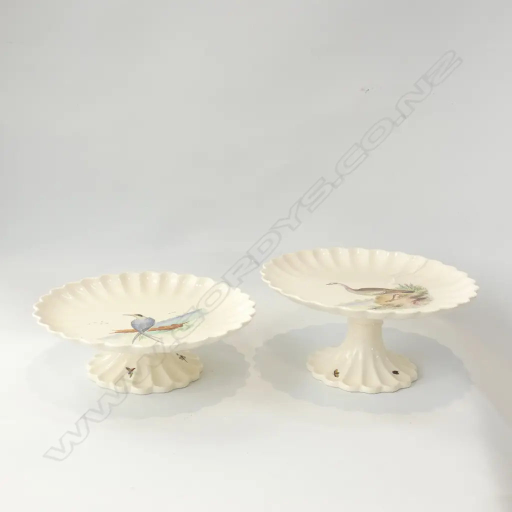 PR VICTORIAN COPELAND SPODE TAZZAS W BIRDS  DIA 225MM Image 1++