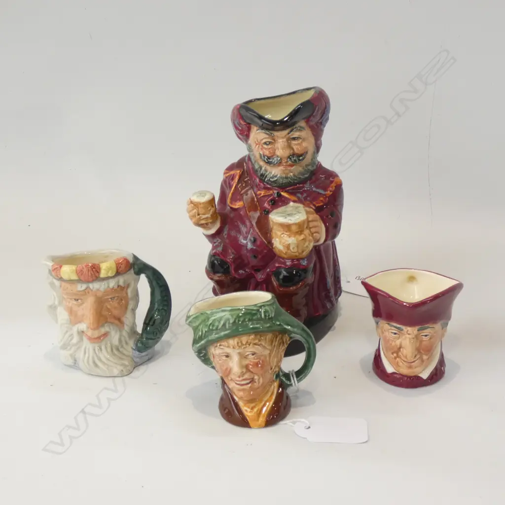 4 ROYAL DOULTON MEDIUM SIZE CHARACTER JUGS Image 1++