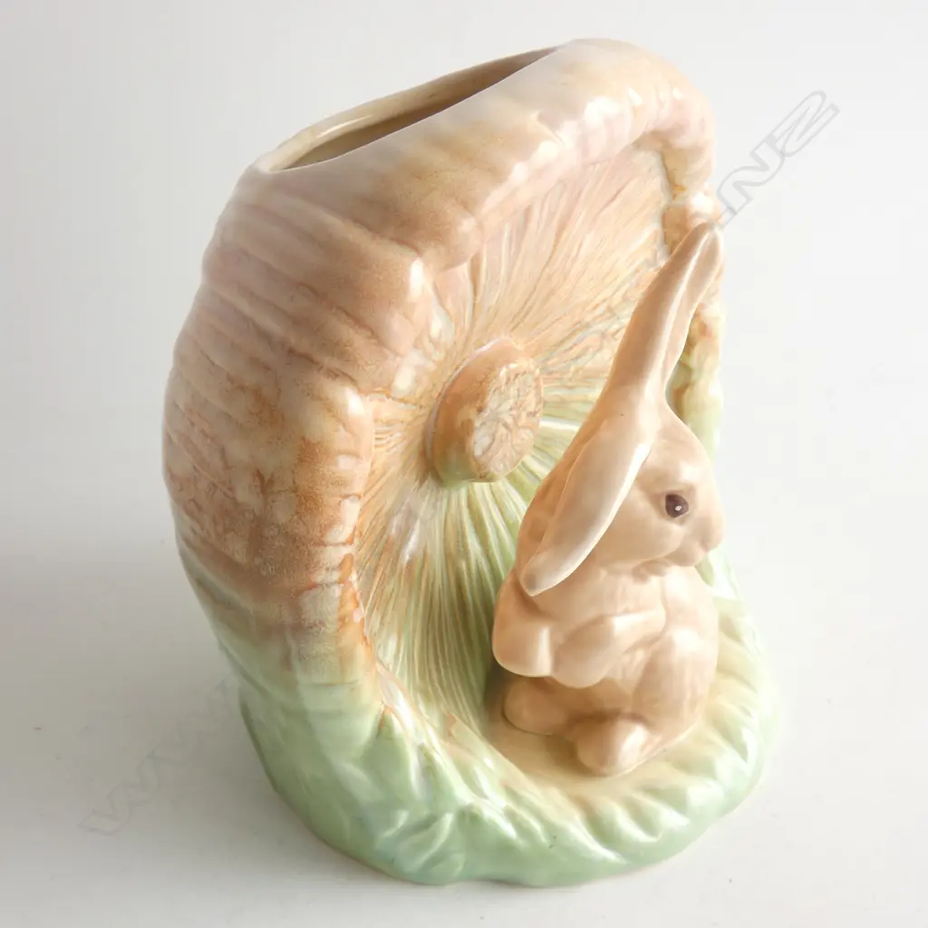 A Sylvac vase - lop eared rabbit and toadstool Image 1++