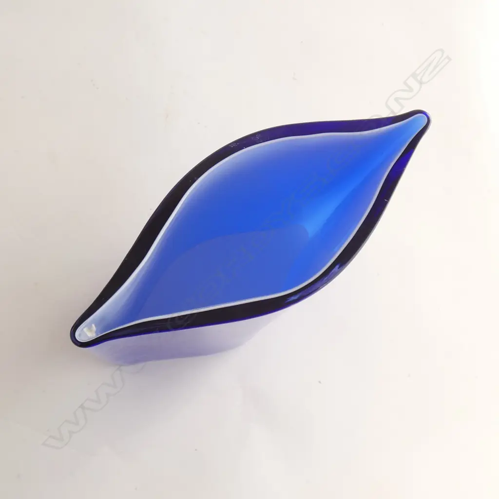 7 ASST BLUE GLASS VASES - LARGEST H 270MM Image 1++