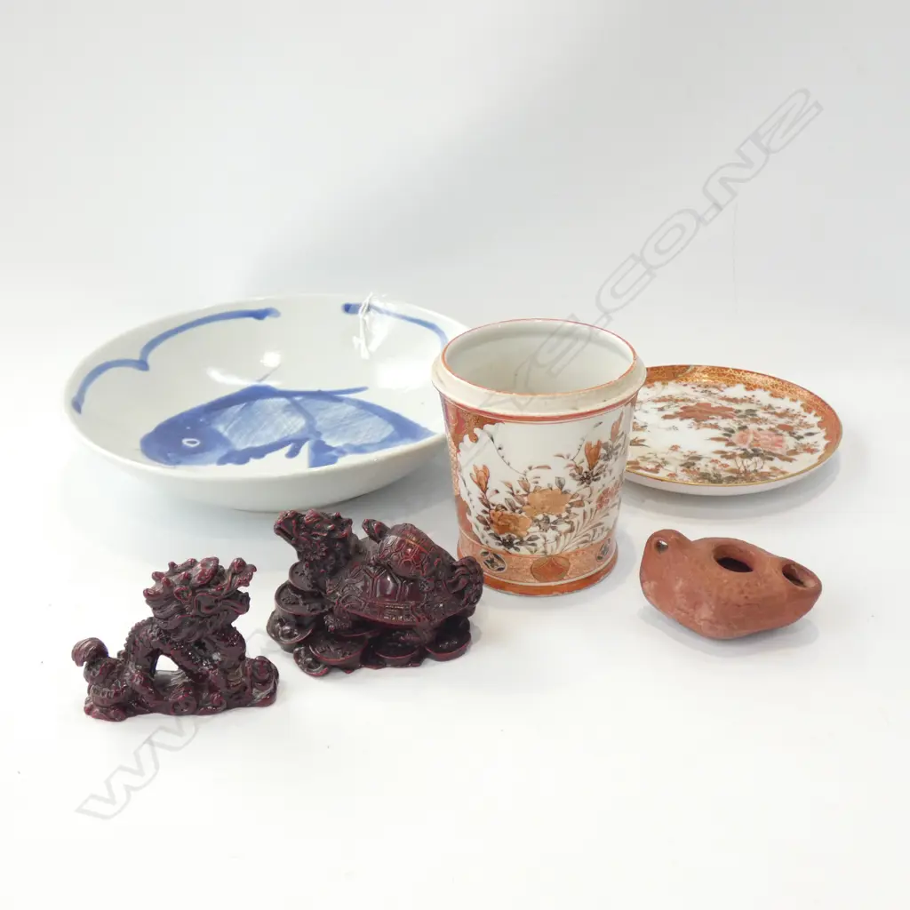 ORIENTAL PCS; BOWL / KUTANI ITEMS / FIGURES ETC.. Image 1++