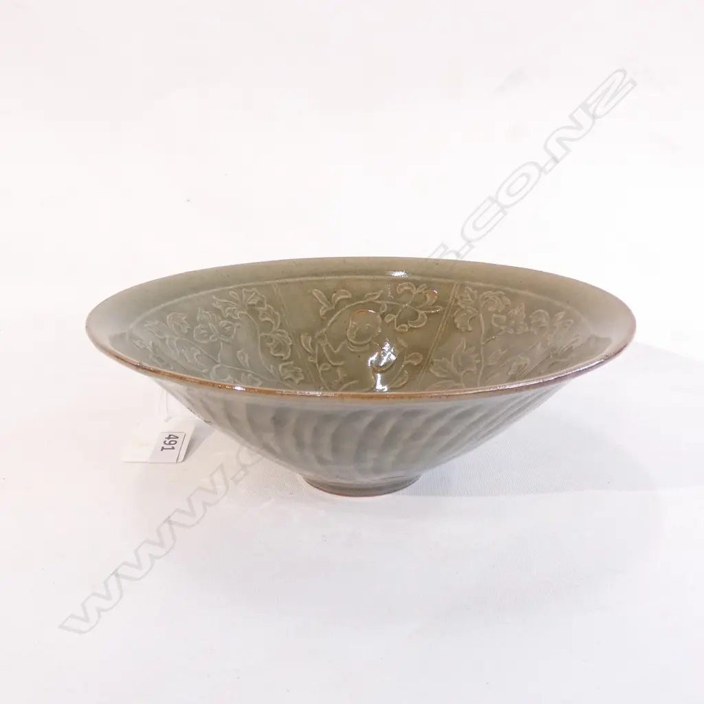 CHINESE YAOZHAU BOWL 185mm dia Image 1++