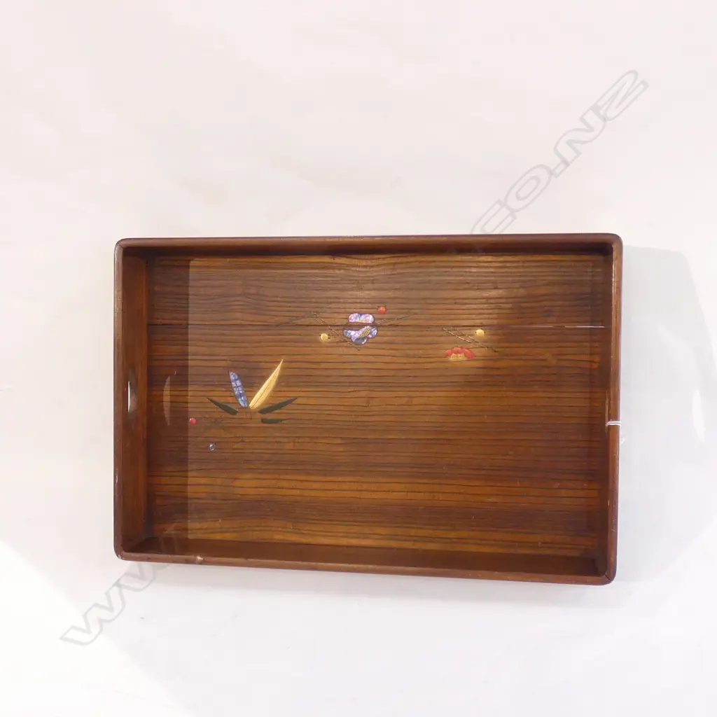LG JAPANESE INLAID WOODEN TRAY L 580MM Image 1++