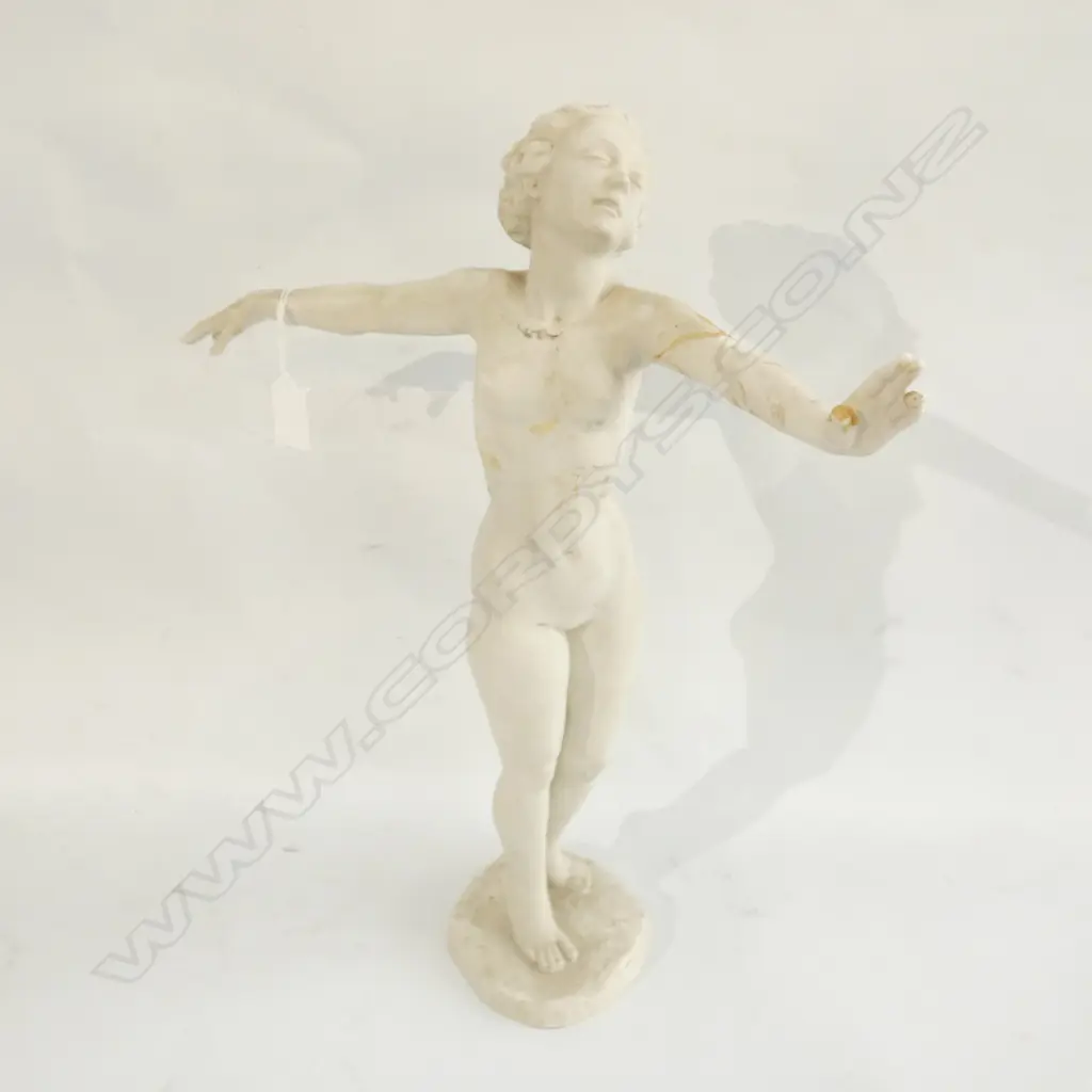 HUTCHENREUTHER C WERNER TALL NUDE BISQUE FIGURINE - ARM A/F H 450MM Image 1++