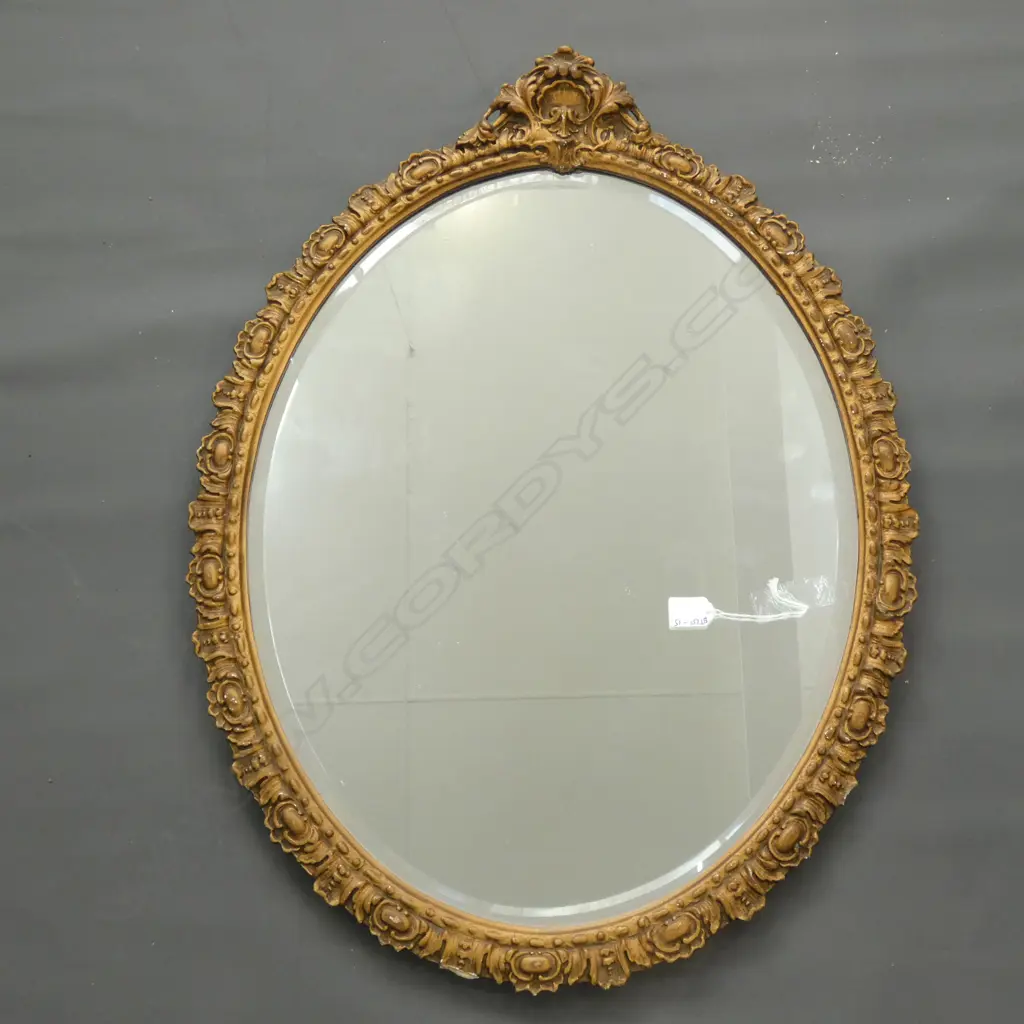 OVAL MIRROR GILT FRAME 800 X 600 Image 1++