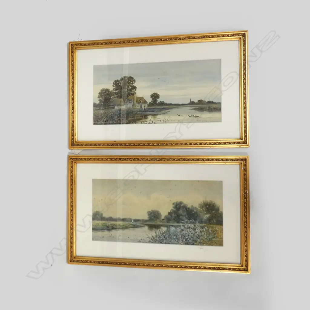 TWO WATERCOLOURS BY ROLF WINTER 360 X 170MM Image 1++