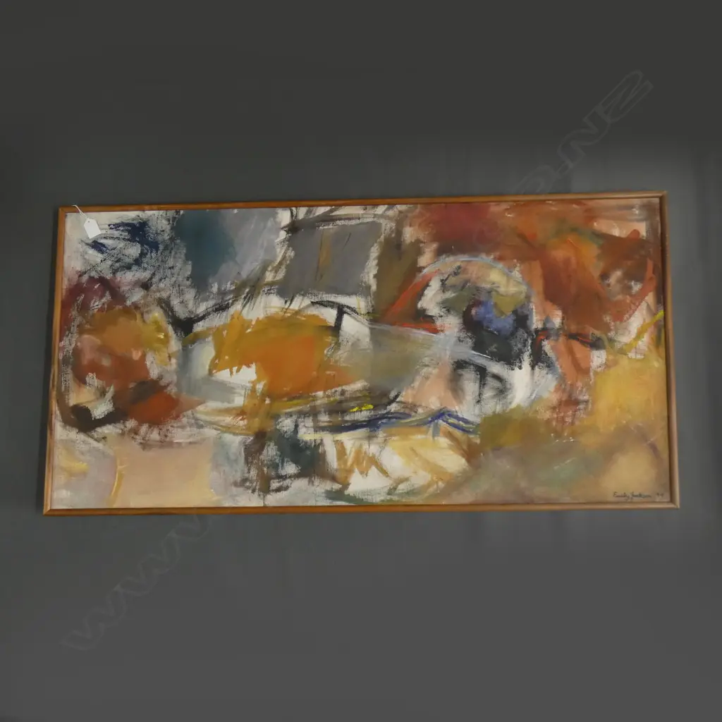 EMILY JACKSON ABSTRACT ACYRLIC ON CANVAS '79 540x1090mm Image 1++