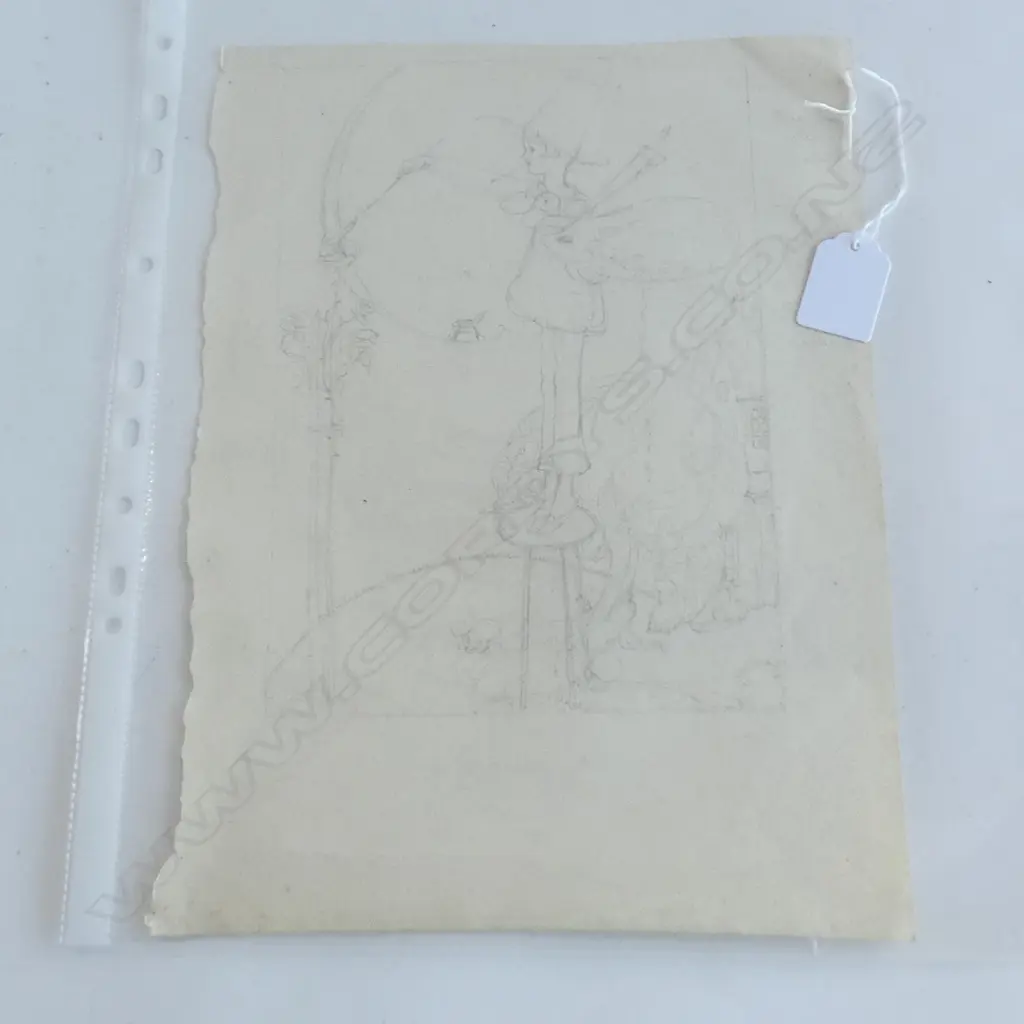 ANNE ANDERSON PENCIL DRAWING YOUNG GIRL PAINTING Image 1++