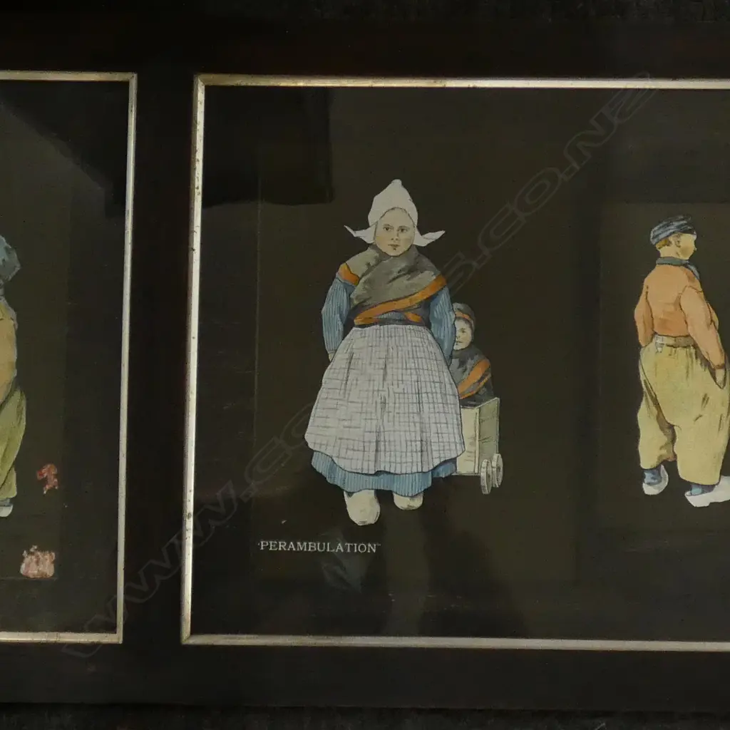 DUTCH PRINTS - POSSIBLY 1920'S  6 SCENES 360 X 1640MM ... Image 1++