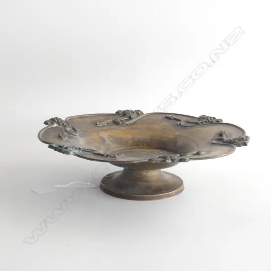 VINTAGE INDIAN BRASS COMPOTE D. 310MM