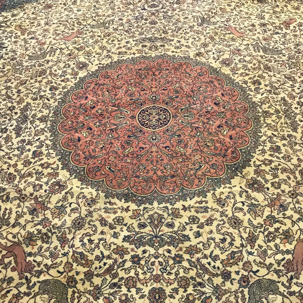 LG AXMINSTER MACHINE WOVEN CARPET-  C 1920'S 4600 x 3600MM (see long description) Image 1++