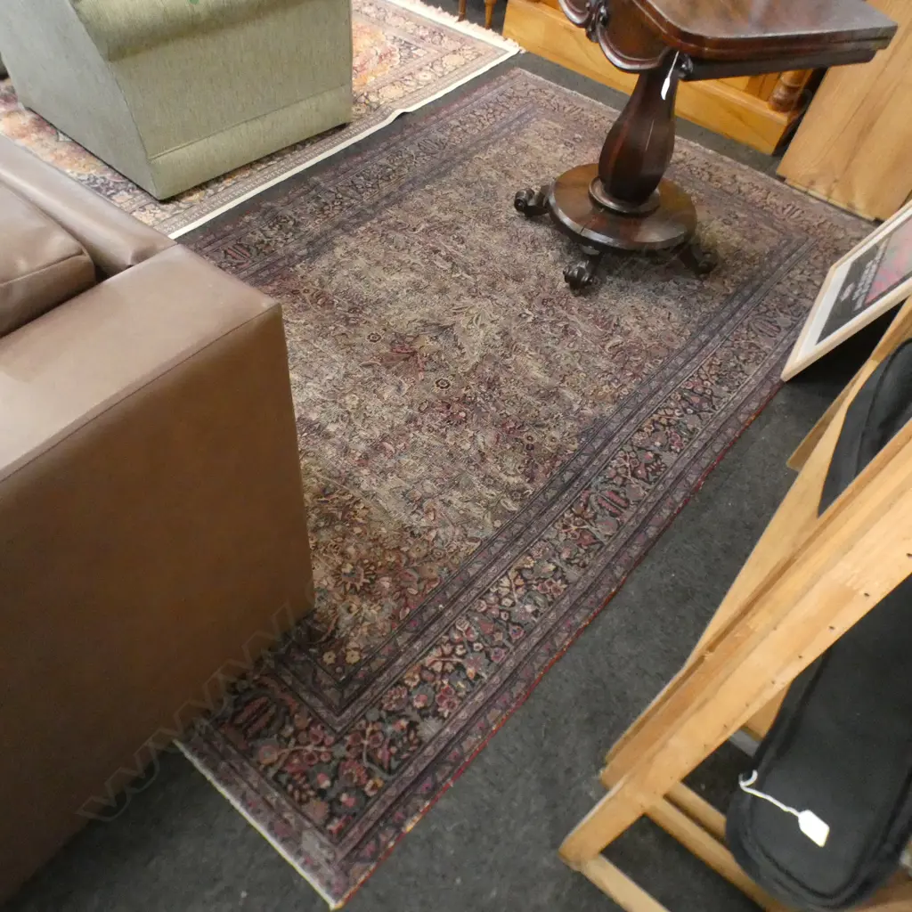OLD HAND KNOTTED RUG, WORN, 1500 X 2550mm Image 1++