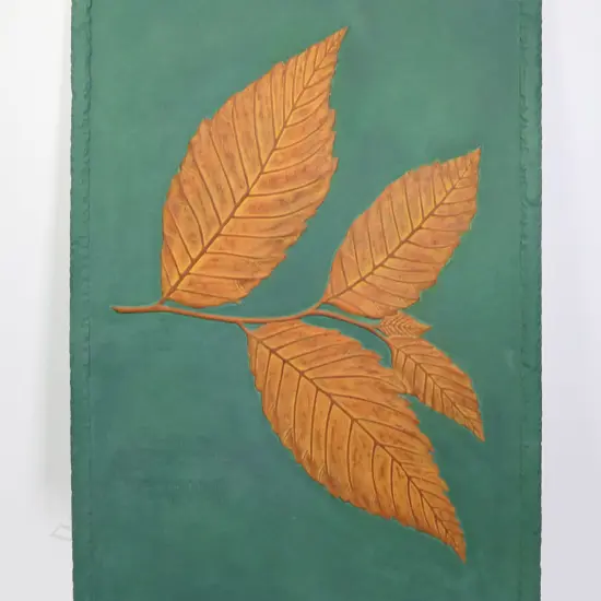 WALL ART PANEL 'ELM LEAF'