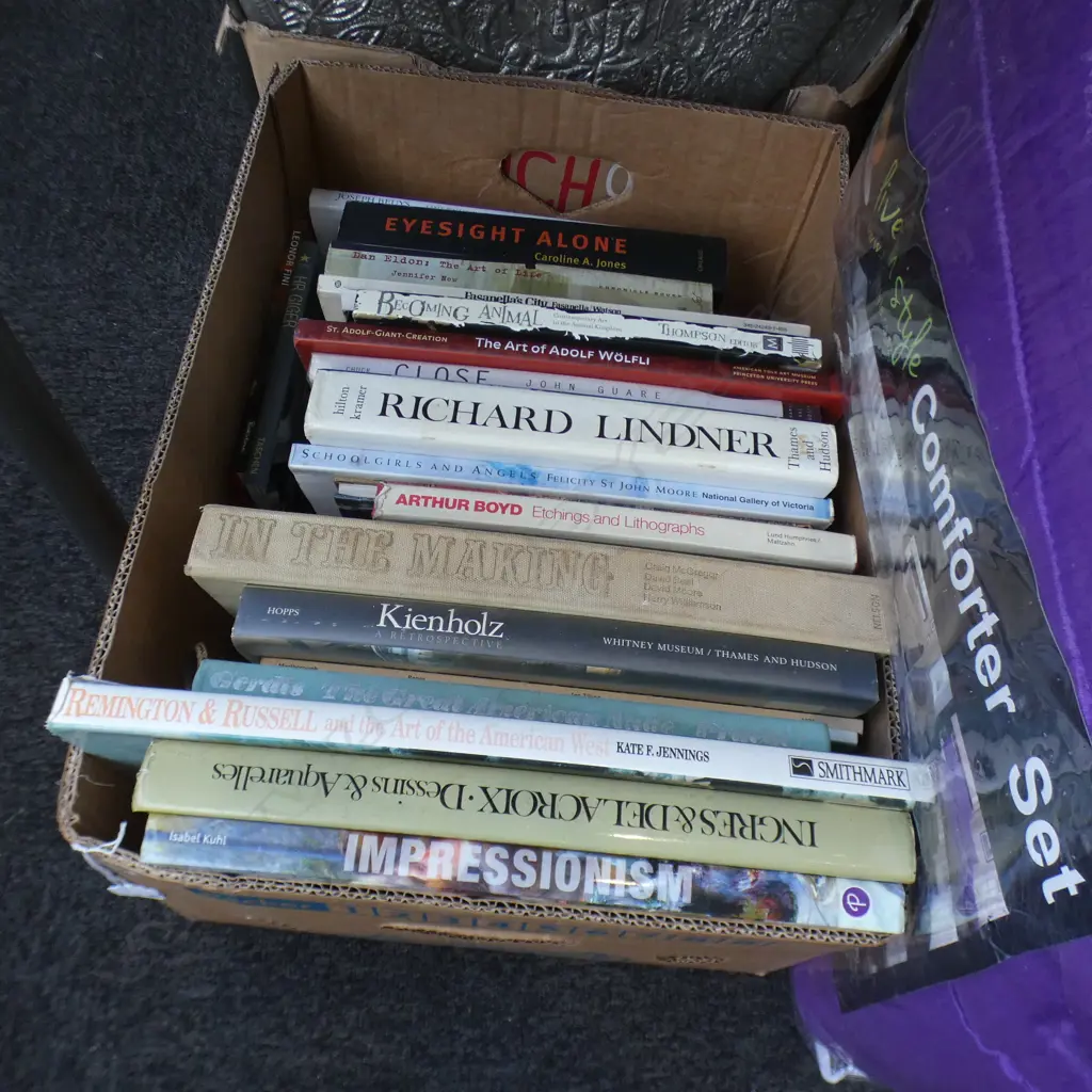 BOX LOT BOOKS; INTERNATIONAL ART Image 1++