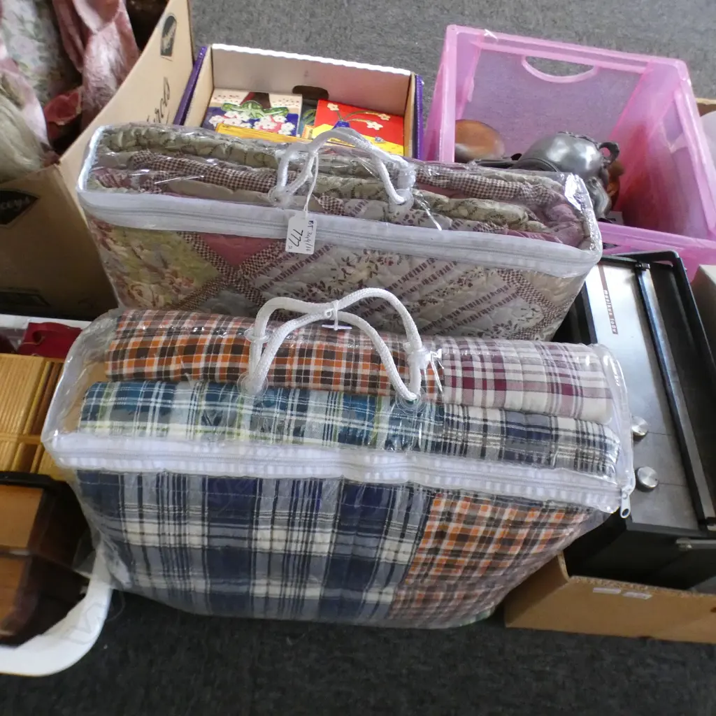 2 QUILTS; PINKS & TARTANS Image 1++