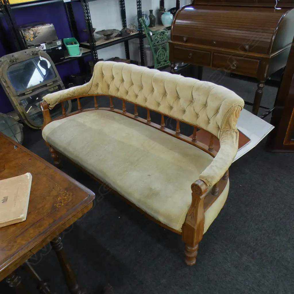 EDWARDIAN KAURI 2 SEATER COUCH Image 1++