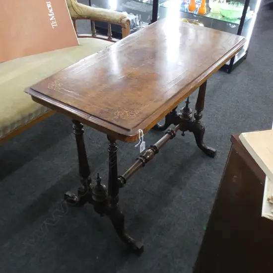 SM BURR  INLAID SIDE TABLE 950 X 475MM