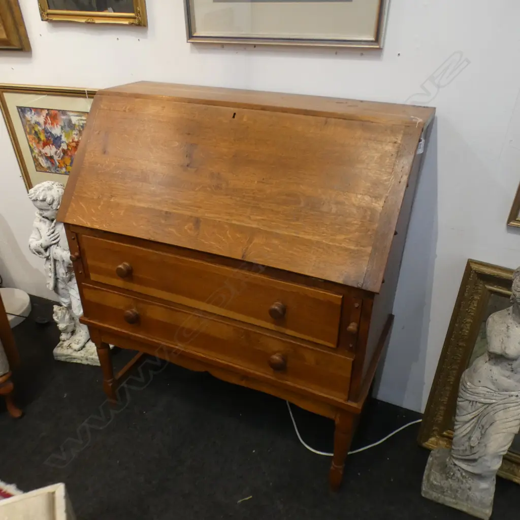 OAK DROP FRONT BUREAU Image 1++