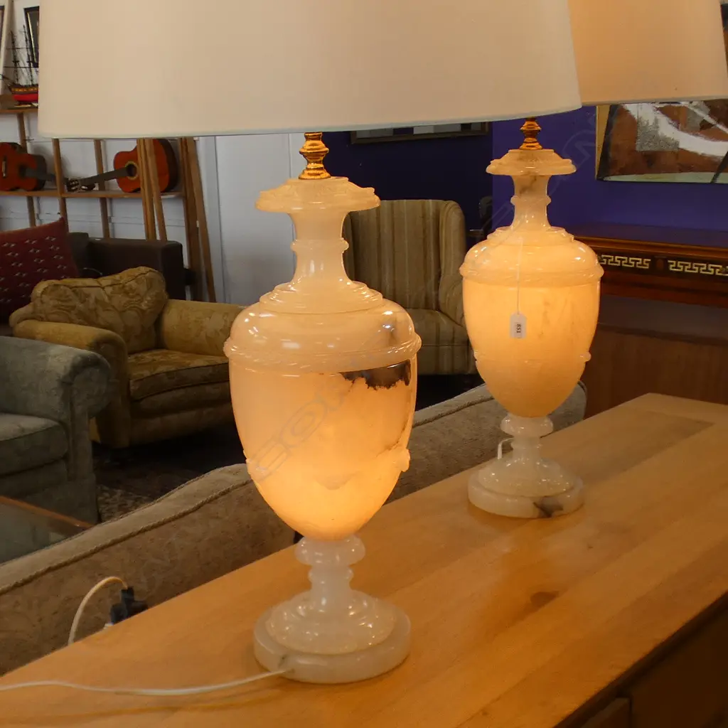 PR LARGE ALABASTER LAMPS (internally illuminated) H.910mm Image 1++