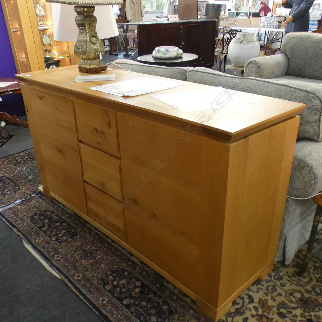 BLONDE OAK SIDEBOARD 1680 x 510 x 900mm Image 1++